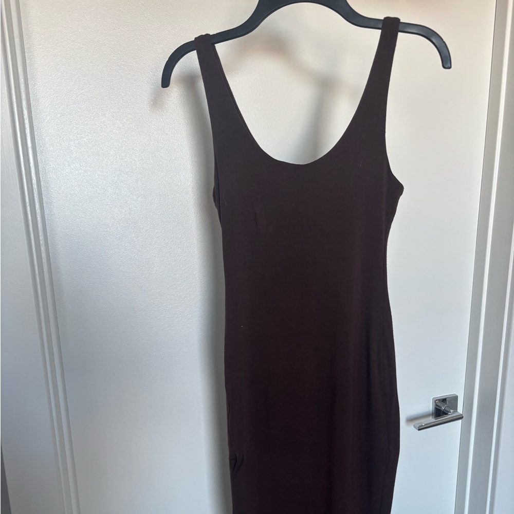 Fashion nova midi brown dress